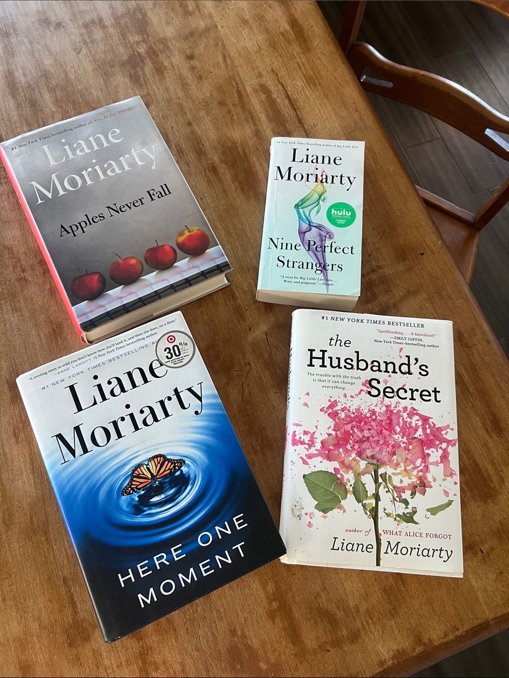Liane Moriarty Book Set - Assorted Covers - three hardcover , one softcover